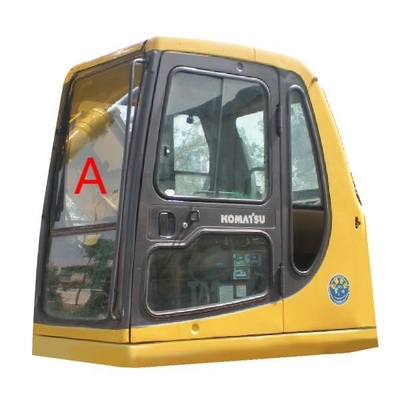Ningún excavador de cristal Front Windscreen Glass del taxi de KOMATSU de los agujeros