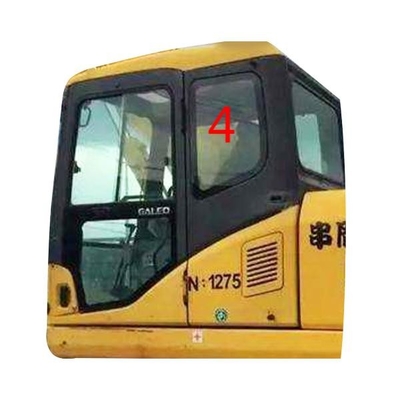El excavador resistente Window Glass Cab de la temperatura detrás la posición NO.4 del lado izquierdo