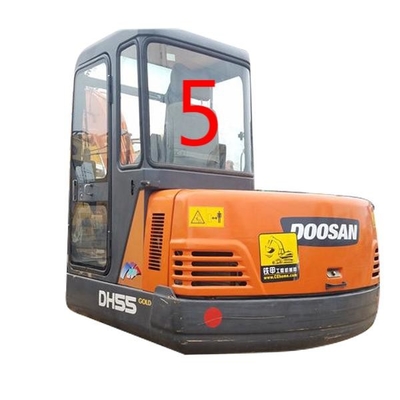Posición lateral trasera blanca NO.5 de Cab Glass DAEWOO DH55 del excavador