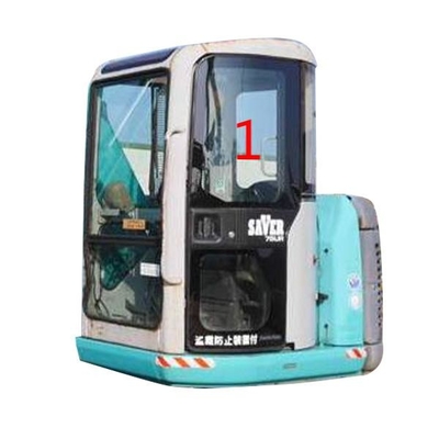 Puerta izquierda gruesa de alto impacto de Glass 5m m del excavador de la fuerza KOBELCO encima de la posición NO.1