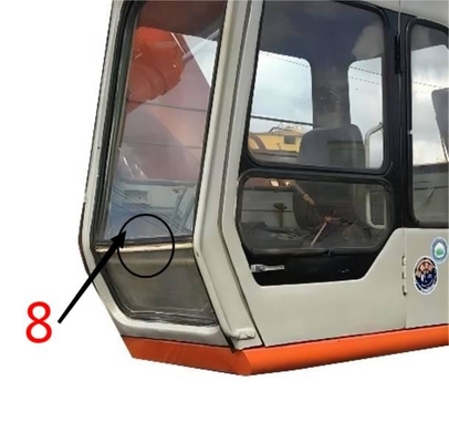La posición No.8 de Glass Right Side del excavador de EX-1 EX120-1 EX200-1 HITACHI moderó el vidrio