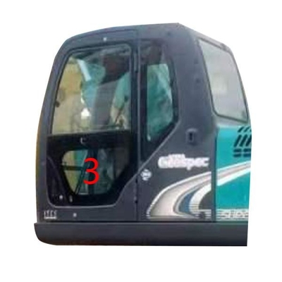 Un verde más bajo de la posición NO.3 de Glass Left Door del excavador de SK-6 SK-8 SK230-6 SK50 KOBELCO