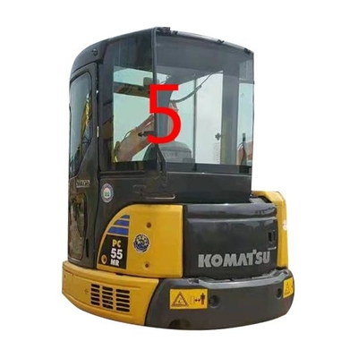 Lado trasero NO.5 de Window Replacement RoHS del excavador del parabrisas PC55MR PC55 KOMATSU