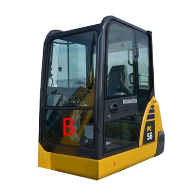 Vidrio moderado reemplazo de PC56-7 PC56 Front Down Komatsu Excavator Glass Position.B