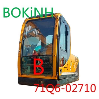 parabrisas de Cab Tempered Glass Front Lower Position B del excavador de 71Q6-02710 HYUNDAI