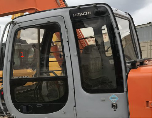 Posición de cristal No.7 del lado derecho de Cab Window Tempered del excavador de 4457141 HITACHI
