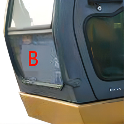 Vidrio verde blanco del taxi de los agujeros de Front Glass Replacement 10 del excavador para los cavadores