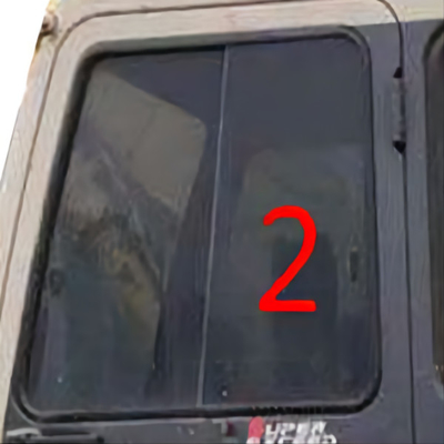 El parabrisas de KATO Digger Window Replacement Left Side moderó el vidrio