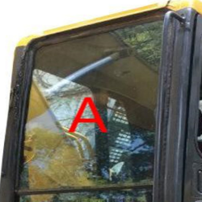 Ningún excavador de cristal Front Windscreen Glass del taxi de KOMATSU de los agujeros