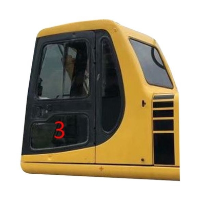 Una posición más baja NO.3 de la puerta izquierda del vidrio del taxi de Cabin KOMATSU del excavador del ISO
