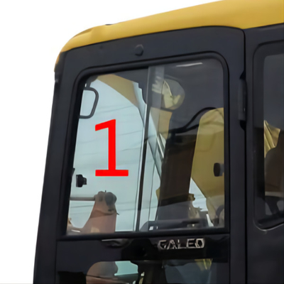 La posición de cristal del lado izquierdo del taxi de Daewoo KOMATSU inclina NO.1 5m m gruesos