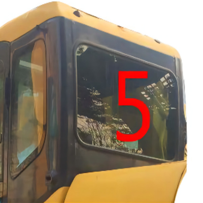 el excavador de cristal Cabin Back Side KOMATSU del taxi ancho de 520m m curvó el vidrio moderado
