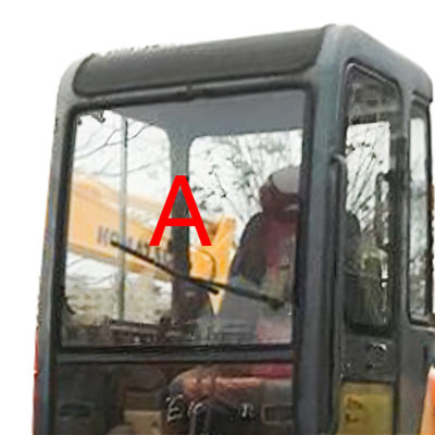 Excavador Cab Glass Front Up Position A 5m m de DAEWOO DH55 gruesos