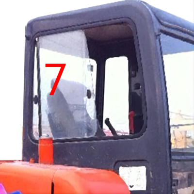 Posición NO.7 del lado derecho de Komatsu Cab Glass del excavador de DAEWOO DH55 del PUNTO