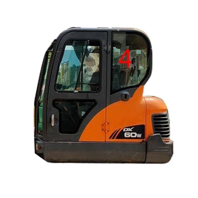 Posición posterior NO.4 de la puerta izquierda del vidrio de DX60-9 DX70 DOOSAN