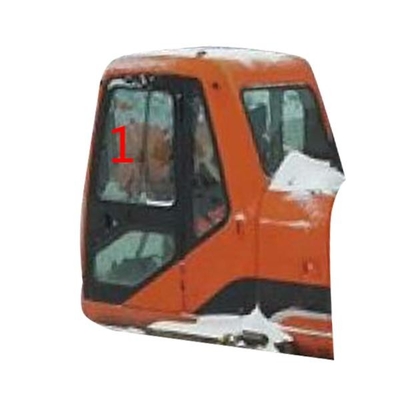 La posición izquierda NO.1 del lado de la inclinación del vidrio de DX220LC-7 DX225LC-9 DOOSAN moderó el excavador Cab Glass