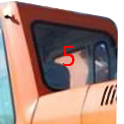El vidrio de Cabin DOOSAN del excavador DH215-9 moderó el reemplazo trasero de la ventana lateral