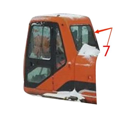 Vidrio de la ventana del parabrisas de la FCC DOOSAN Digger Glass Replacement Right Side