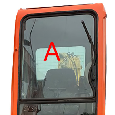 Excavador Windscreen Replacement DOOSAN Front Up Position A de DX225LC-7 DX150LC-7