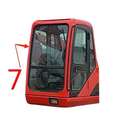 Vidrio de la ventana del parabrisas de la FCC DOOSAN Digger Glass Replacement Right Side