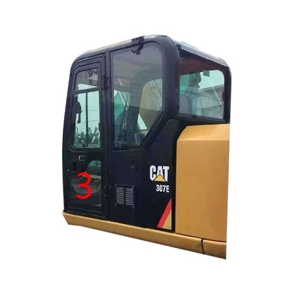 Vidrio resistente de doblez del taxi de CATERPILLAR para una posición más baja NO.3 de la puerta izquierda del OEM de los cavadores