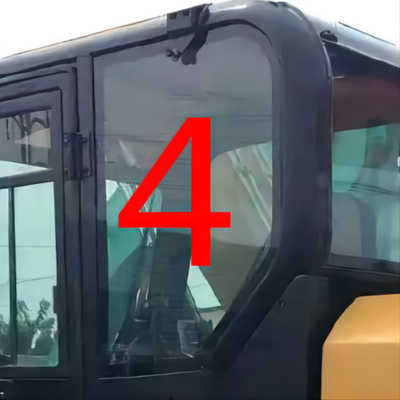 Posición posterior NO.4 de la puerta izquierda del taxi de Window Glass CATERPILLAR del excavador de CAT307E E307E