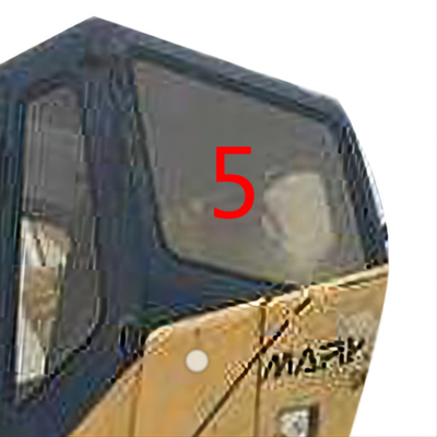 Reemplazo moderado lateral trasero del parabrisas de la posición No.5 de Cab Glass KOBELCO del excavador