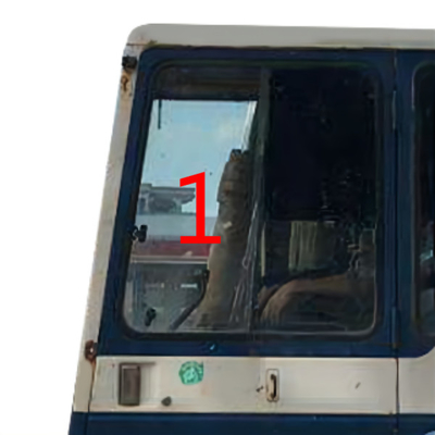 Excavador izquierdo de cristal Door Window Replacement de la fuerza del taxi de alto impacto de KOMATSU