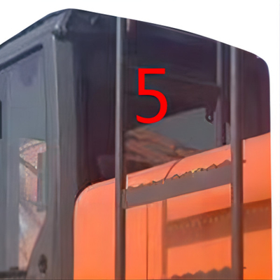 Reemplazo trasero moderado de la ventana lateral de Cab Glass 5m m del excavador de HITACHI