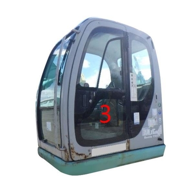 Un reemplazo más bajo del parabrisas del verde de la posición NO.3 de Glass Left Door del excavador del OEM KOBELCO