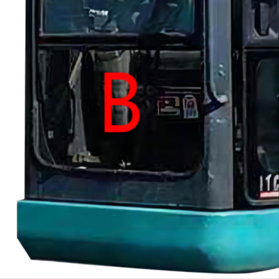 La aduana de la posición B de la FCC Front Windshield Replacement Front Down moderó el vidrio