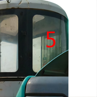 Excavador lateral de doblez Windshield de Window Glass Back del excavador verde resistente