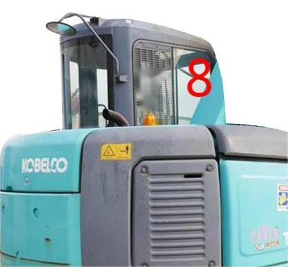 Posición resistente NO.8 del lado derecho de Cab Glass KOBELCO del excavador de la temperatura