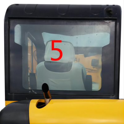 Vidrio de la ventana moderado de HYUNDAI Front Glass Back Side Excavator