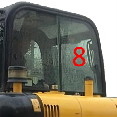 Excavador blanco Glass Replacement de HYUNDAI Front Glass Right Side Position No.8