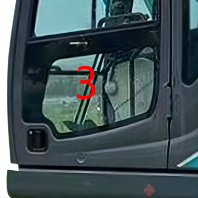 un parabrisas más bajo de la posición NO.3 de la puerta izquierda de Glass del excavador de 900m m KOBELCO