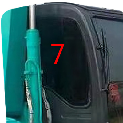 El excavador Cabin Digger Glass Replacement Windshield Big de KOBELCO moderó el vidrio