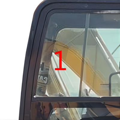 Posición de cristal moderada parabrisas NO.1 de la inclinación de la puerta izquierda del ECE del taxi de CATERPILLAR