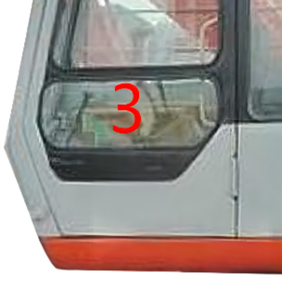 excavador Cab Glass de 5m m Mini Digger Glass Replacement HITACHI