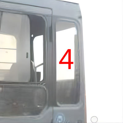 Posición NO.4 de la parte posterior de Glass Left Door del excavador de HITACHI del PUNTO