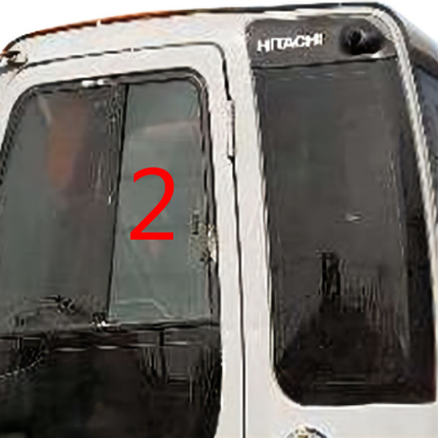 Posición NO.2 de la puerta de Window Replacement Left del excavador de HITACHI