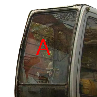 Excavador Glass Front Up Windshield Window Glass del OEM HITACHI