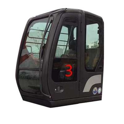 Posición más baja de doblez NO.3 de HITACHI del excavador de la puerta resistente de Glass Tempered Left