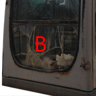 Excavador Window Replacement Front Down Position B de SK-6 SK230-6 SK-8 KOBELCO