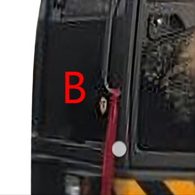 El excavador Windscreen Replacement ISO de VOLVO moderó la ventana de cristal Front Down Position B