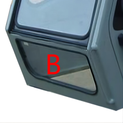 excavador Windscreen Replacement Tempered Front Down Glass de 755m m 310m m