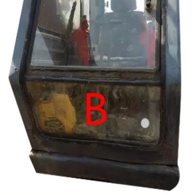 Cabina de máquina de la construcción de Door Window Replacement del excavador S280 Front Windscreen