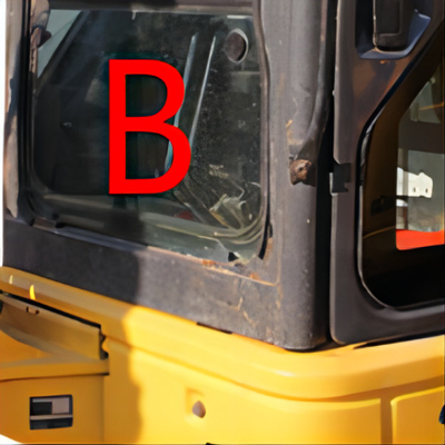 El reemplazo de PC55MR Front Down Komatsu Excavator Glass moderó 5M M de cristal