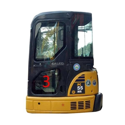 Una posición más baja NO.3 Digger Window Replacement de la puerta del OEM KOMATSU PC55MR Cab Glass Left
