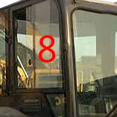 Posición lateral No.8 de Window Replacement Right del excavador de KOMATSU PC55MR del PUNTO